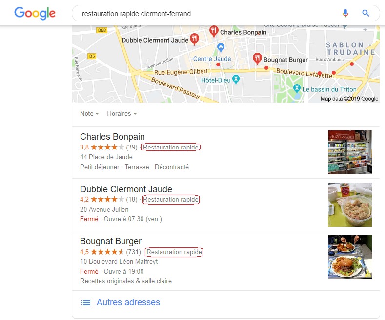 seo - comment améliorer son référencement local avec Google - catégories