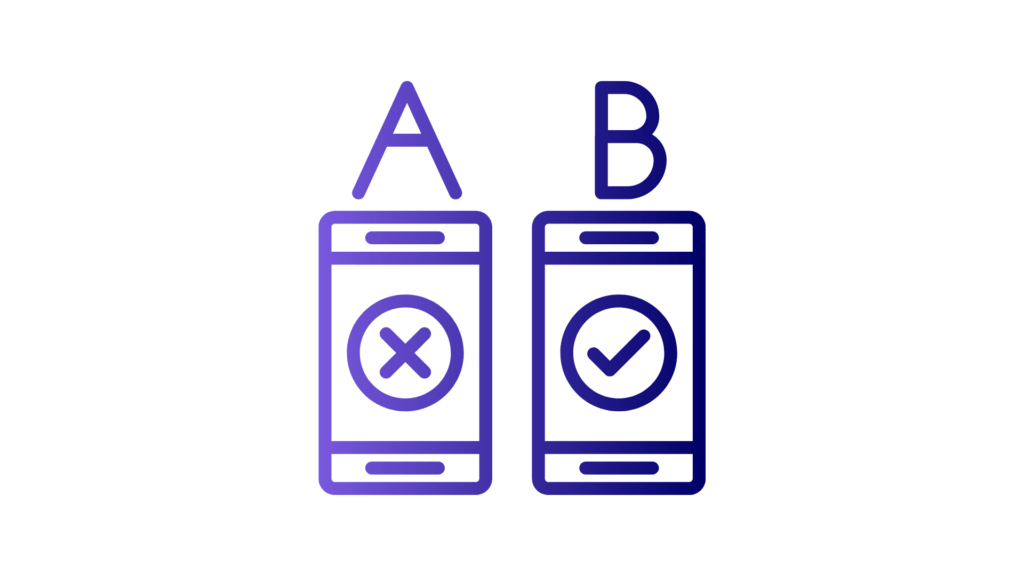 A/B testing - Schéma A/B testing - Mounir Digital