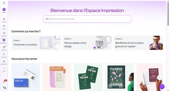 Canva 2026 : l'Espace Impression (Print Shop) pour créer, imprimer et livrer